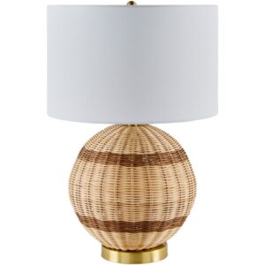Briec Beige Rattan Table Lamp by Livabliss