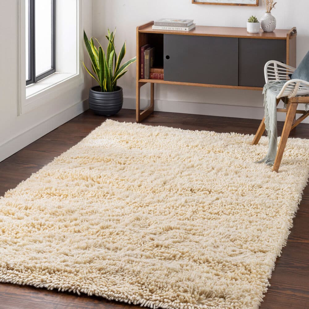 Berkley Cream Handmade Rug by Livabliss - Image 2