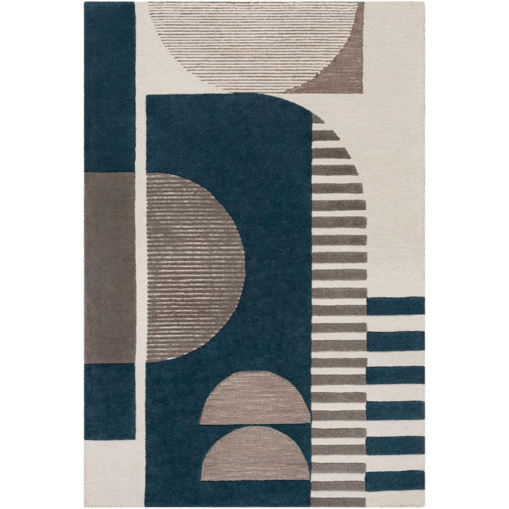 Brooklyn Teal Handmade Rug by Livabliss - Image 6