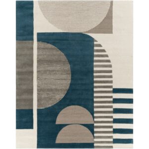 Brooklyn Teal Handmade Rug by Livabliss