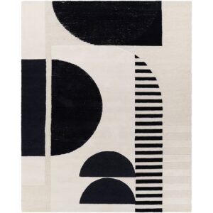 Brooklyn Black Handmade Rug by Livabliss