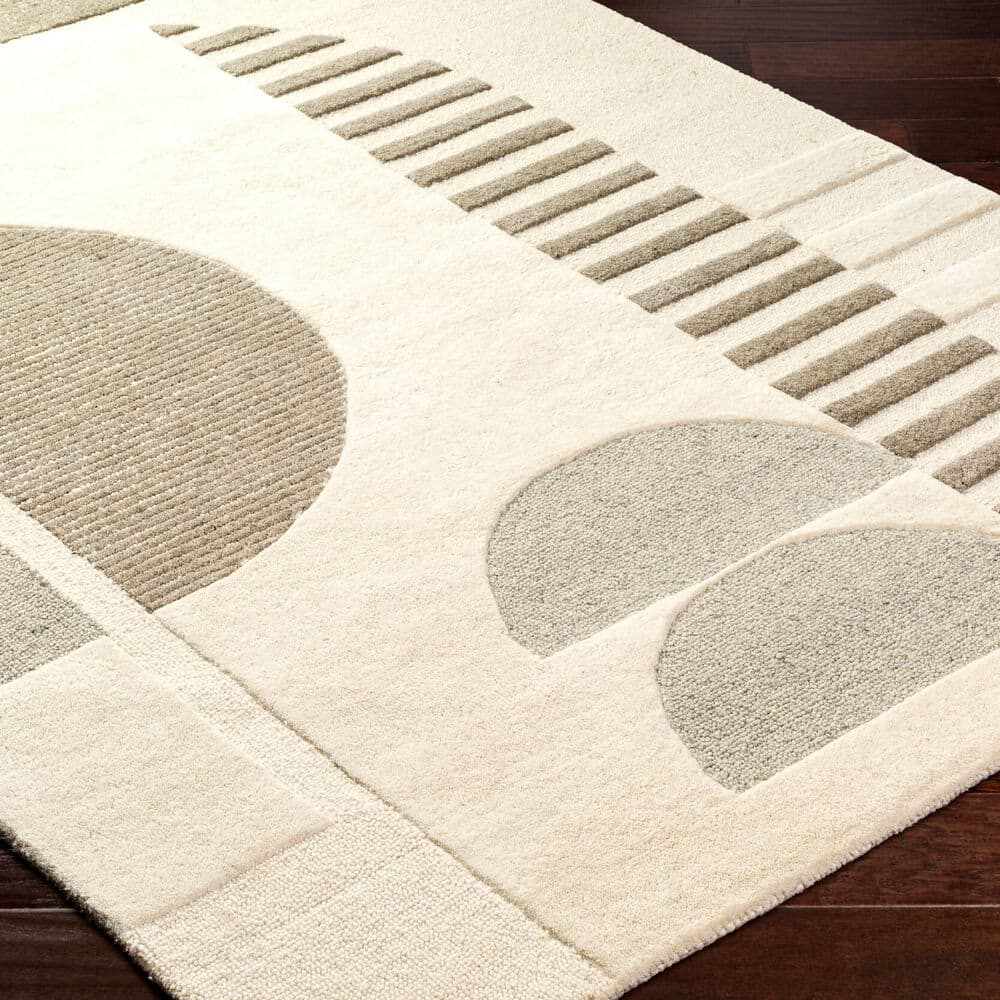 Brooklyn Cream Handmade Rug by Livabliss - Image 2