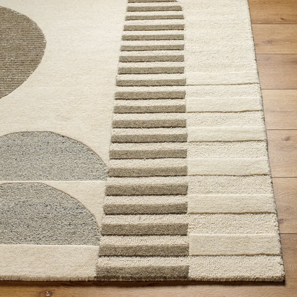 Brooklyn Cream Handmade Rug by Livabliss - Image 3