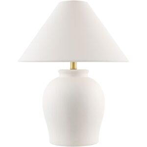 Besson White Ceramic Table Lamp by Livabliss