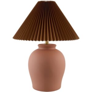 Besson Terracotta Ceramic Table Lamp by Livabliss