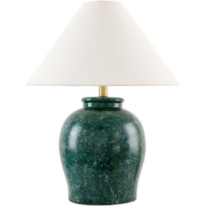 Besson Green Ceramic Table Lamp by Livabliss