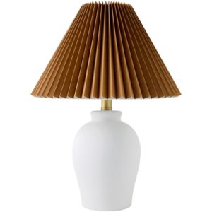 Besson White Ceramic Table Lamp by Livabliss