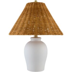 Besson White Ceramic Table Lamp by Livabliss