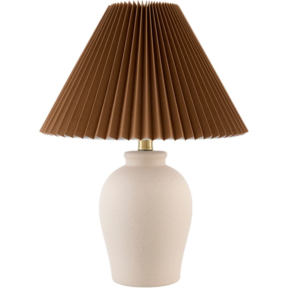 Besson Beige Ceramic Table Lamp by Livabliss
