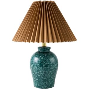 Besson Green Ceramic Table Lamp by Livabliss