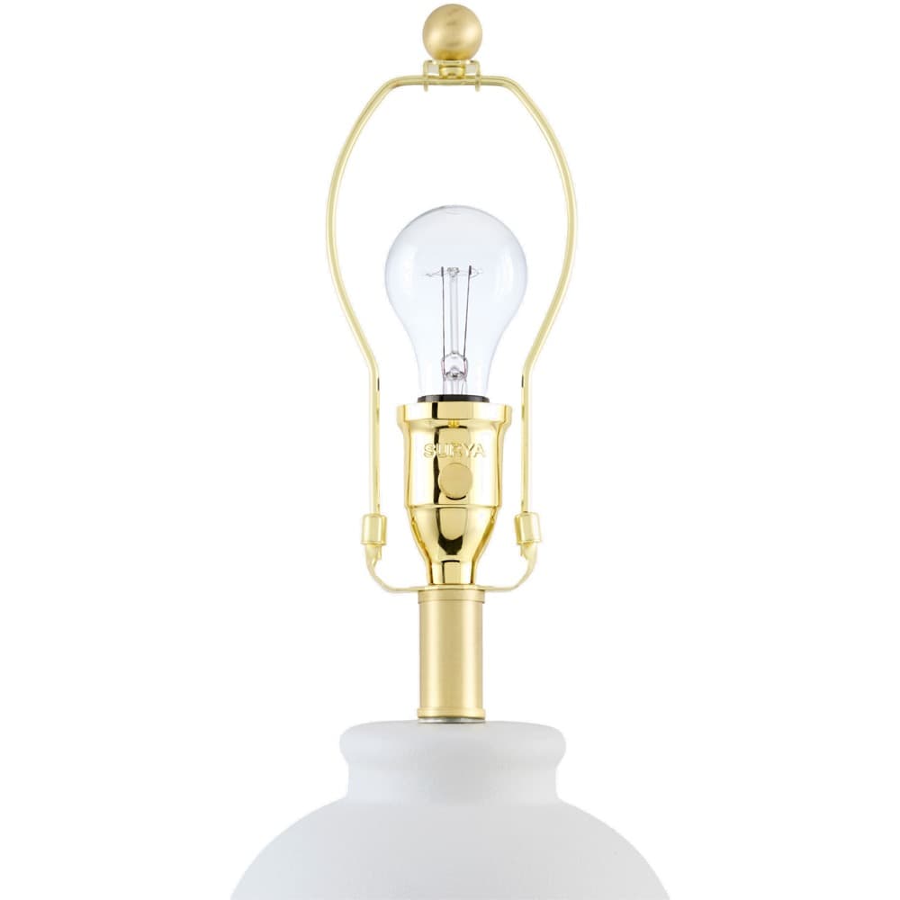 Besson White Ceramic Table Lamp by Livabliss - Image 2