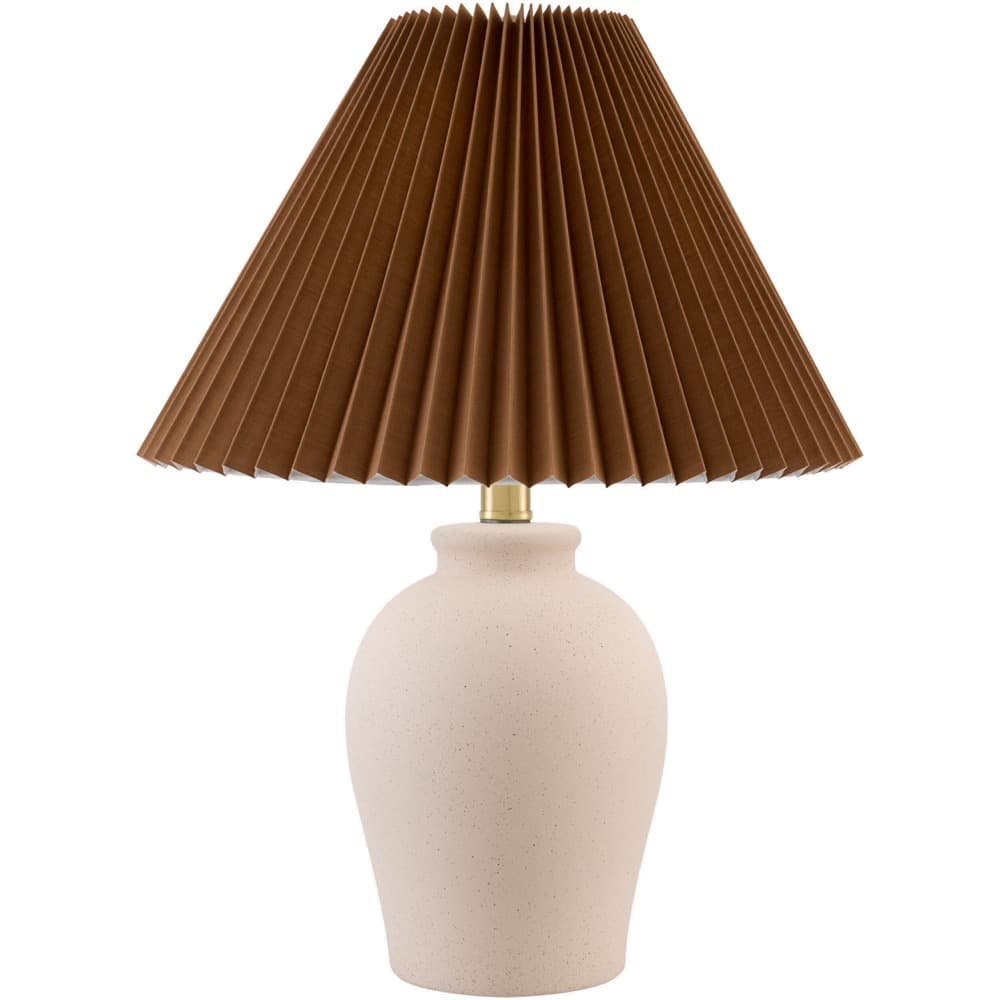 Besson Beige Ceramic Table Lamp by Livabliss - Image 2