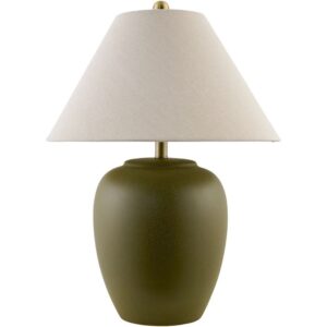 Bastille Green Ceramic Table Lamp by Livabliss
