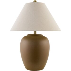 Bastille Brown Ceramic Table Lamp by Livabliss