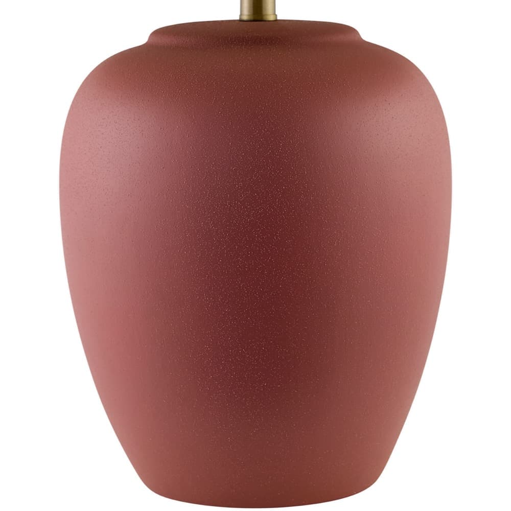 Bastille Brick Red Ceramic Table Lamp by Livabliss - Image 2