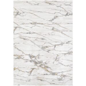 Amman Ivory Machine Woven Rug by Livabliss
