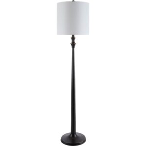 Bettiny Black Resin Arc Floor Lamp by Livabliss
