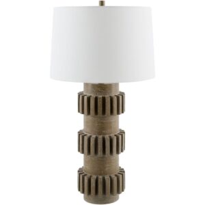 Bute Dark Green Resin Table Lamp by Livabliss