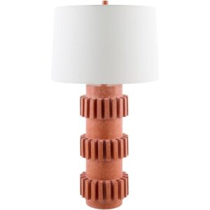 Bute Orange Resin Table Lamp by Livabliss