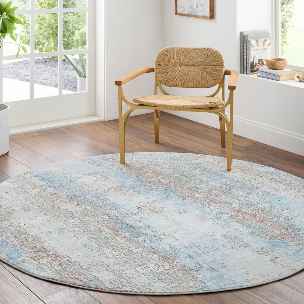 Brunswick Blue Machine Woven Rug by Livabliss - Image 2