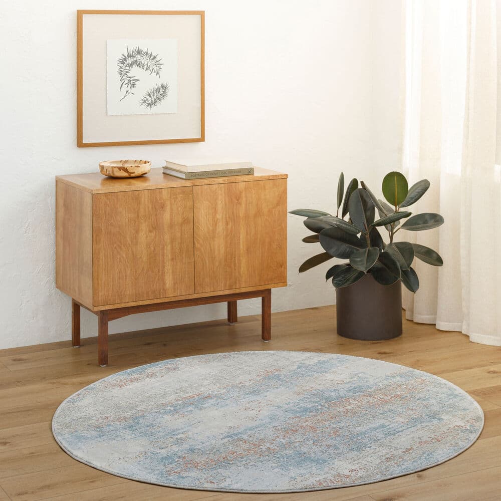 Brunswick Blue Machine Woven Rug by Livabliss - Image 6