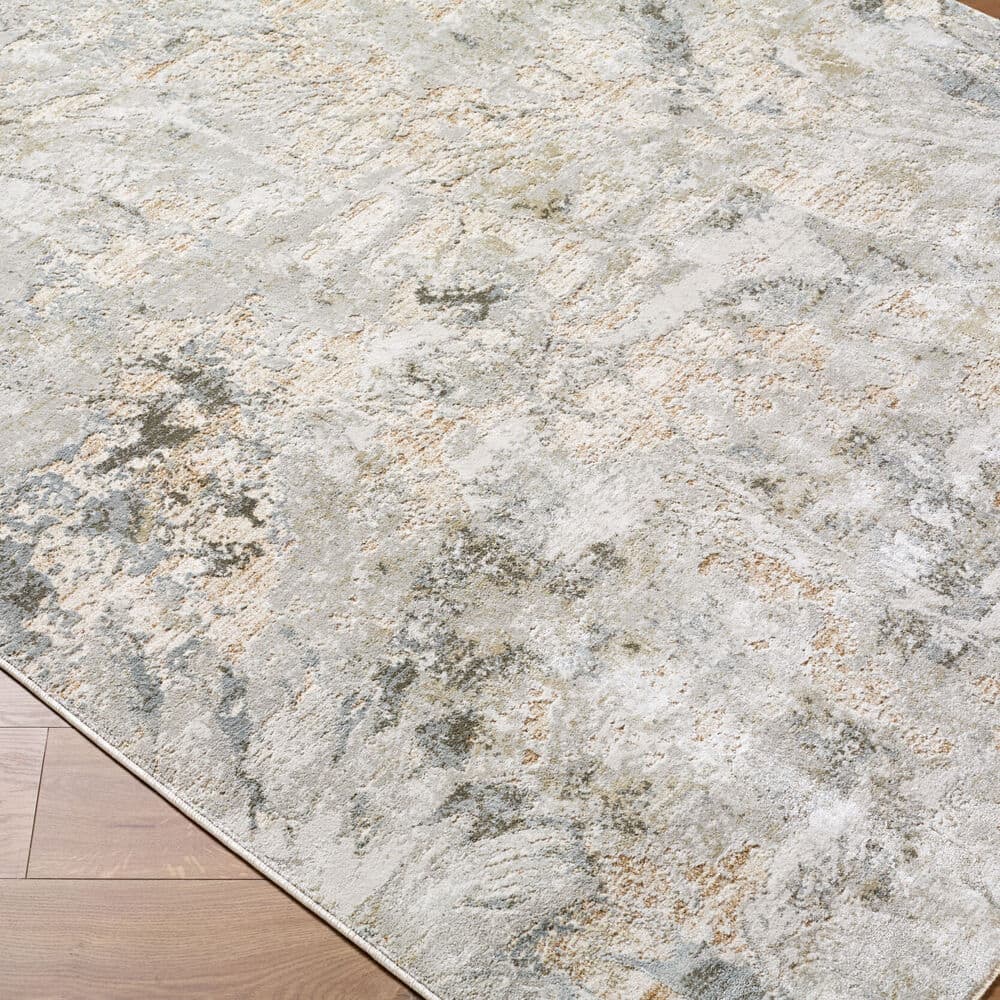 Brunswick Light Gray Machine Woven Rug by Livabliss - Image 3