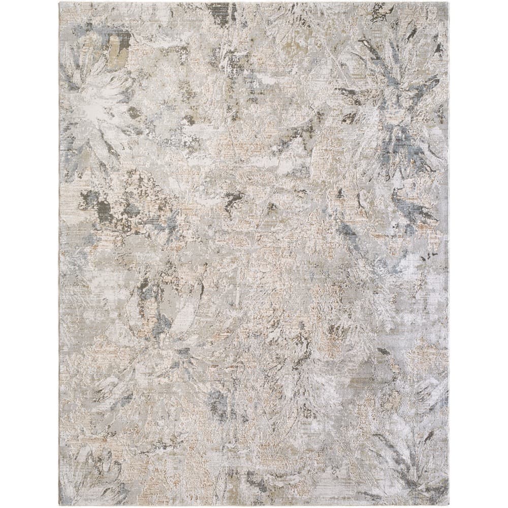 Brunswick Light Gray Machine Woven Rug by Livabliss