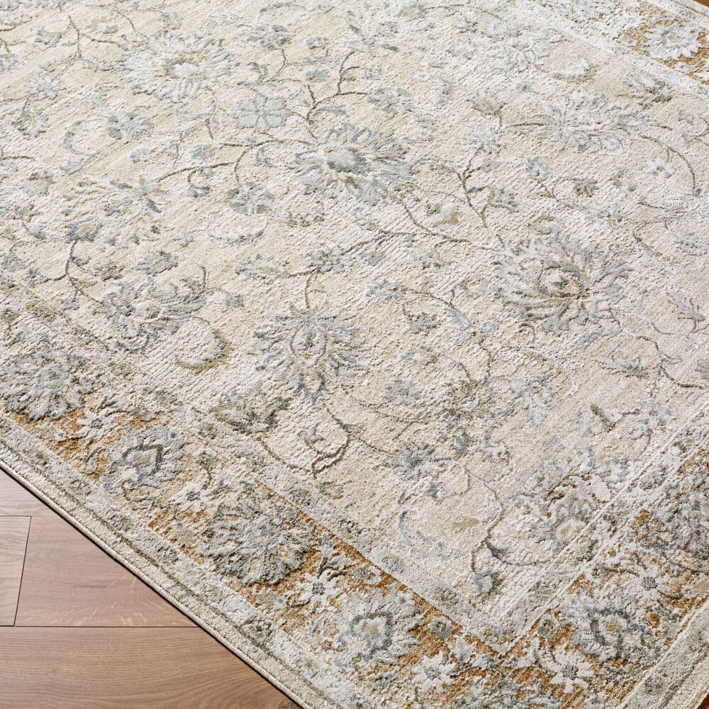 Brunswick Light Gray Machine Woven Rug by Livabliss - Image 3