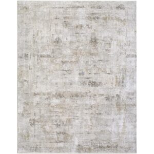 Brunswick Light Gray Machine Woven Rug by Livabliss