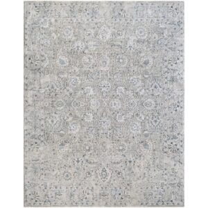 Brunswick Light Gray Machine Woven Rug by Livabliss