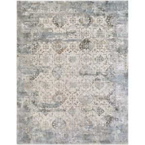 Brunswick Light Gray Machine Woven Rug by Livabliss