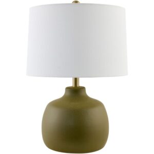 Braxton Green Resin Table Lamp by Livabliss
