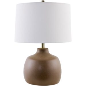 Braxton Brown Resin Table Lamp by Livabliss