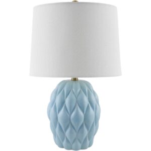 Cagli Bright Blue Ceramic Table Lamp by Livabliss