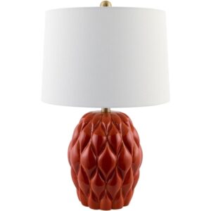 Cagli Red Ceramic Table Lamp by Livabliss