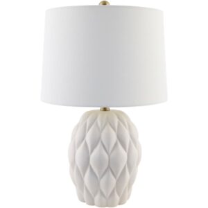 Cagli Cream Ceramic Table Lamp by Livabliss
