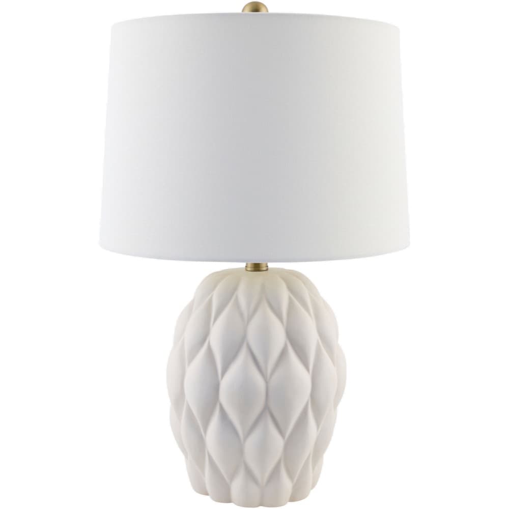 Cagli Cream Ceramic Table Lamp by Livabliss