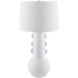 Callander White Resin Table Lamp by Livabliss