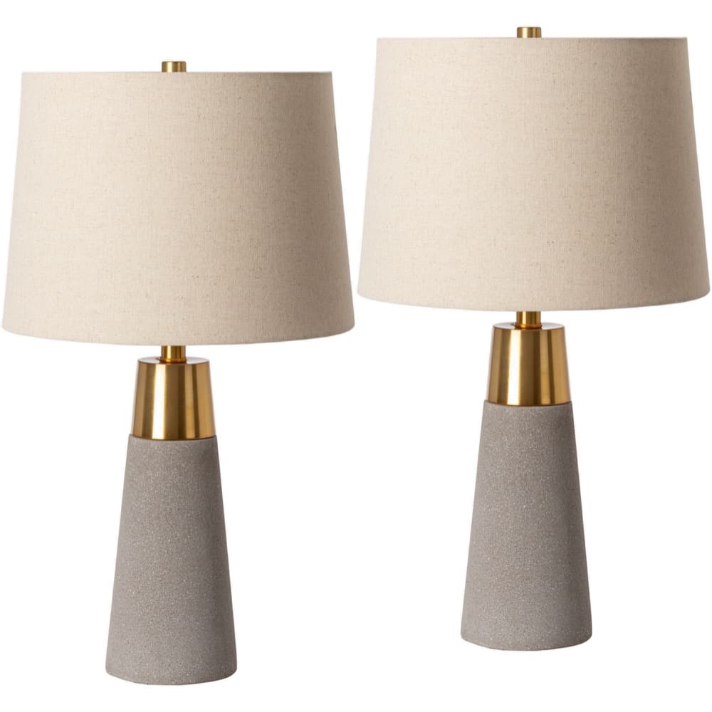 Catania Concrete Table Lamp Set by Livabliss