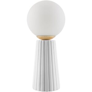 Conju White Ceramic Table Lamp by Livabliss