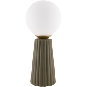Conju Dark Green Ceramic Table Lamp by Livabliss