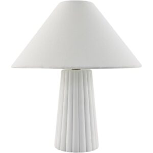Conju White Ceramic Table Lamp by Livabliss