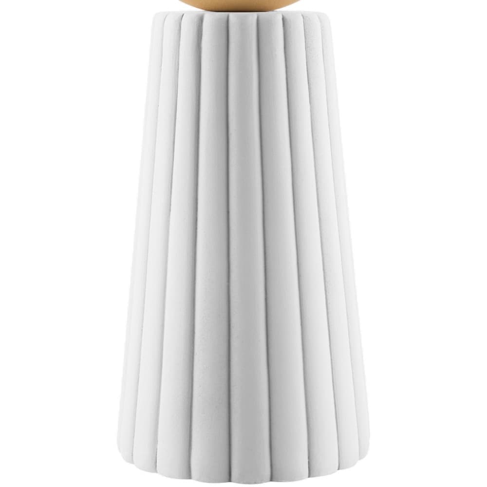 Conju White Ceramic Table Lamp by Livabliss - Image 2