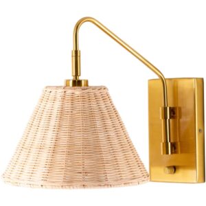 Cerro Rattan Wall Sconce by Livabliss
