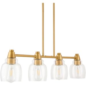 Cavtat Metallic Brass Iron Chandelier by Livabliss