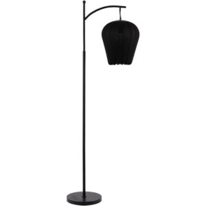Cayo Black Iron Task Floor Lamp by Livabliss