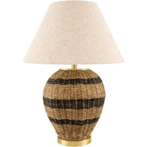 Caylus Brown Rattan Table Lamp by Livabliss
