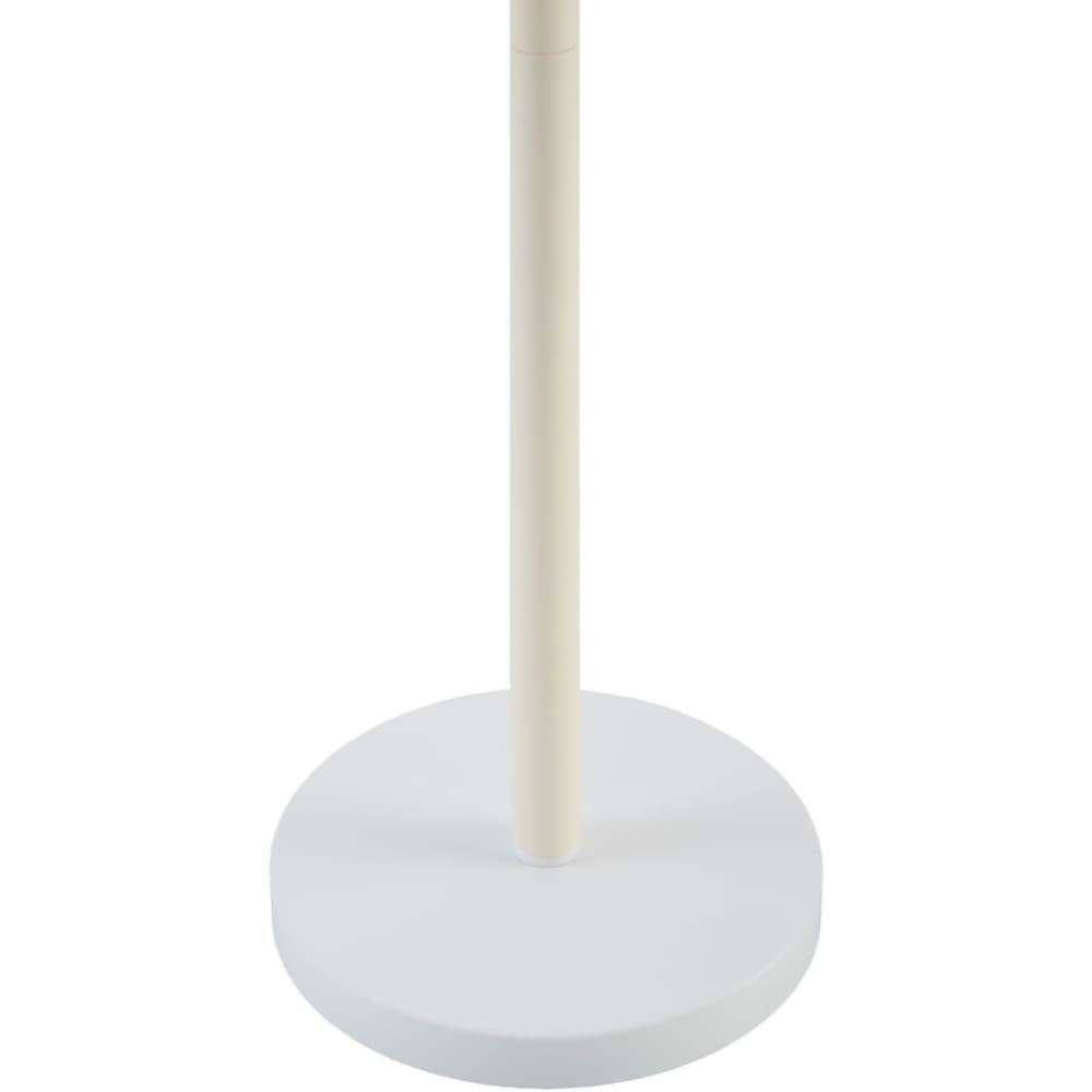 Dame White Rubber Wood Accent Floor Lamp by Livabliss - Image 2