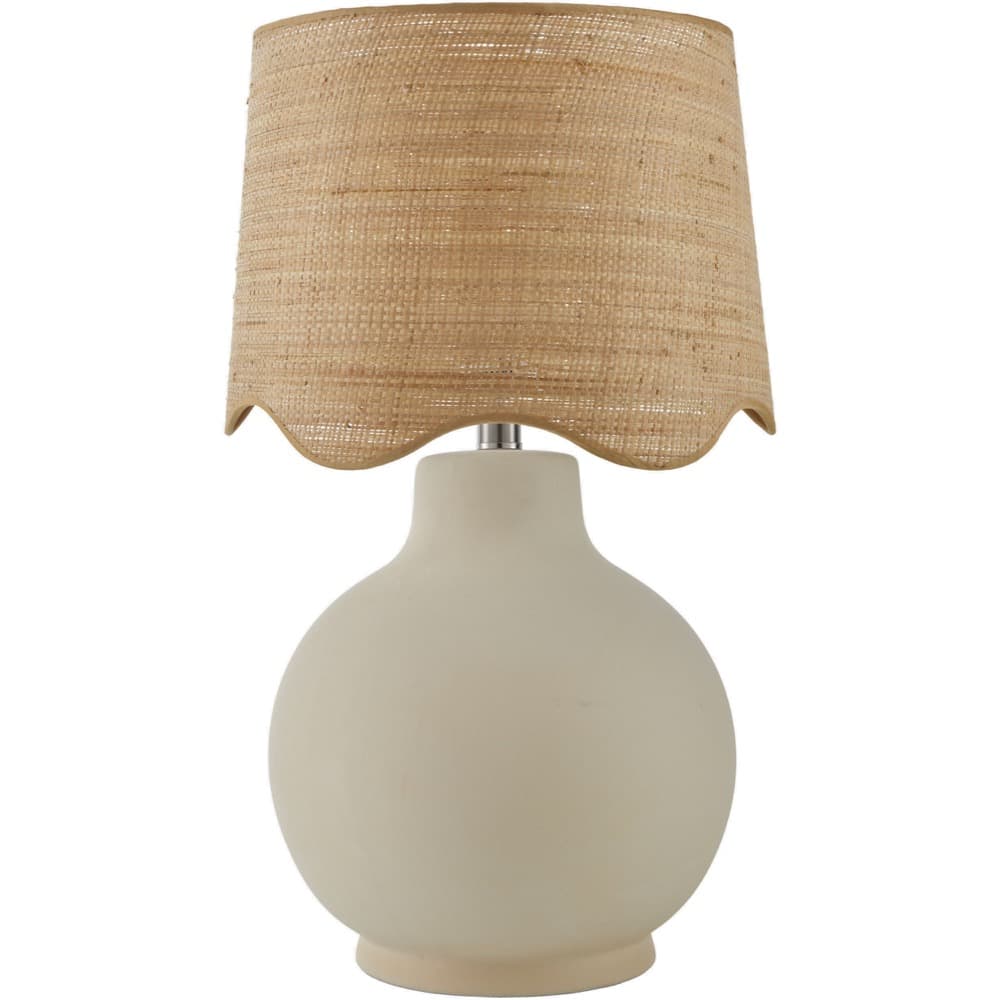 Doheny Cream Ceramic Table Lamp by Livabliss