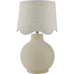 Doheny Cream Ceramic Table Lamp by Livabliss